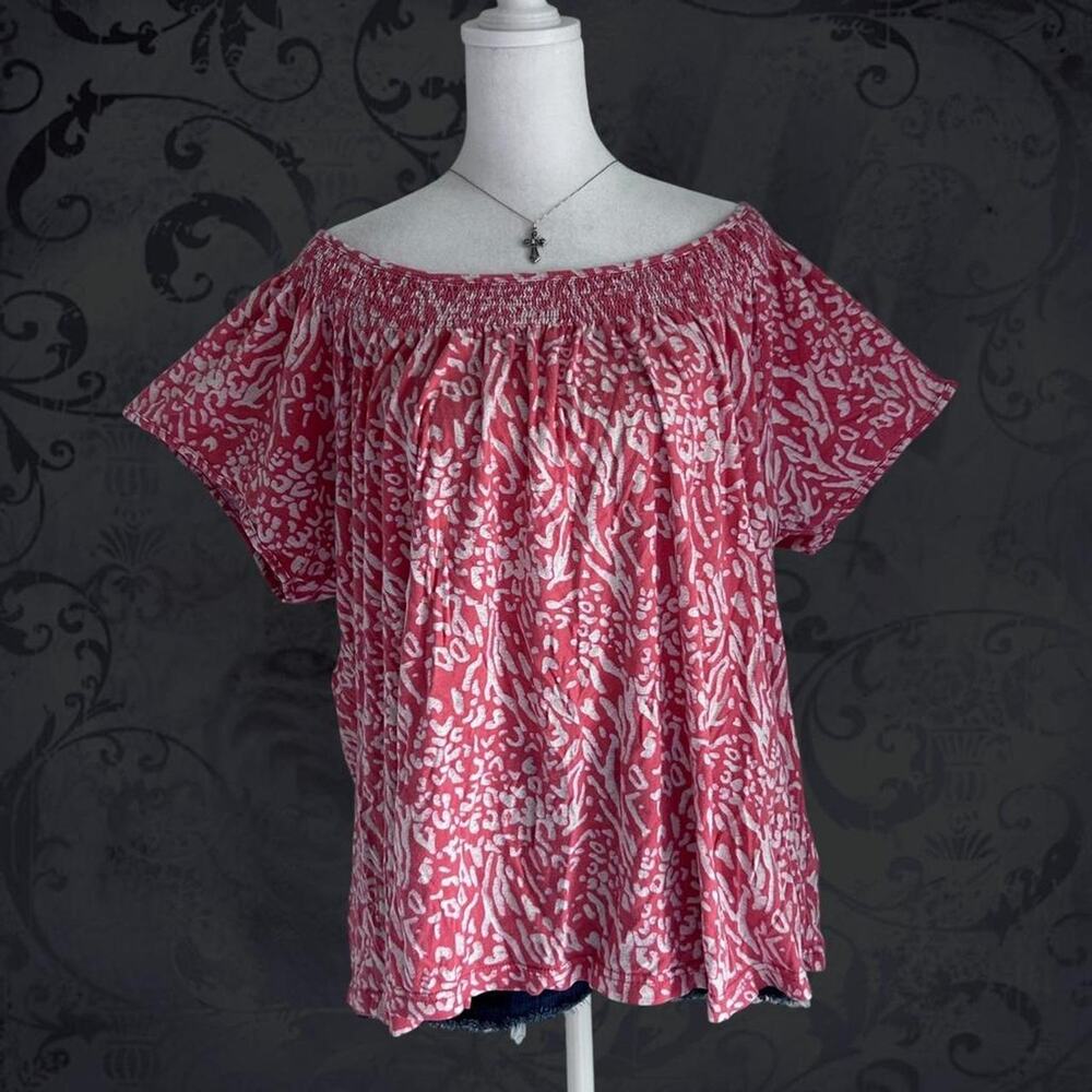 abstract tribal floral vine rose dusty pink boho fairy grunge whimsical top